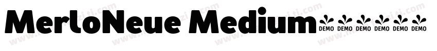 MerloNeue Medium字体转换